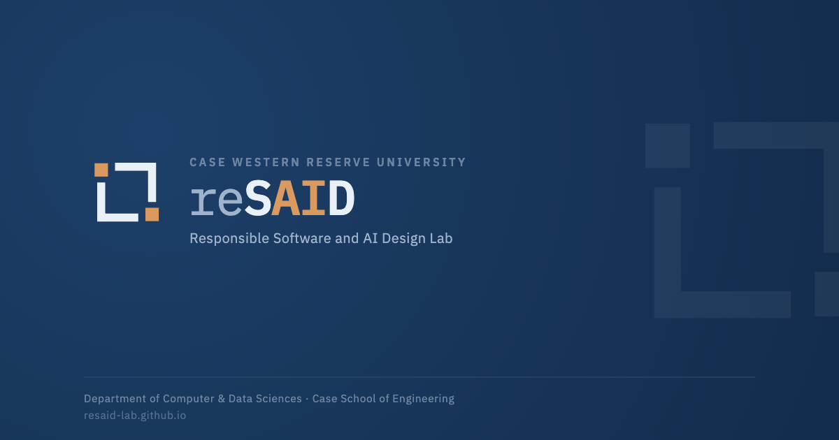 Design Lib Software reSAID Lab — Responsible Software and AI Design Lab